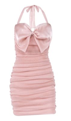 HALTER WAIST-TIGHTENING CORSET DRESS IN PINK Star Outfit Ideas, Pop Star Outfit, Hourglass Silhouette, Corset Waist, Plus Size Shopping, Halter Neckline, Crepe Fabric, Ruched Dress, Corset Dress