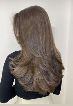 C Shape Haircut Long, 2 Layer Haircut Medium, Medium Length Hair With Layers And Face Framing, Rounded Long Layers, Braun Hair, Cascading Layers, Haircut 2023, Haircuts For Long Hair With Layers