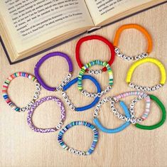 12pcs Ts Eras Tour Friendship Bracelets Set Lover Speak Now 1989. #Jr33124 Ts Eras Tour, Ts Eras, Eras Tour Friendship Bracelets, Taylor Swift Inspired, Bracelet Sets, Rainbow Fashion, Speak Now, Bracelets Set, Ball Bracelet