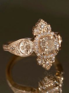 Nora Sermez, Elegant Wedding Rings, Unique Diamond Engagement Rings, Scottsdale Arizona, Antique Engagement, Antique Engagement Rings