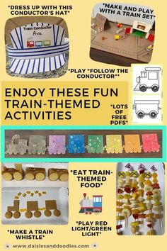 the train themed activities for kids to play with