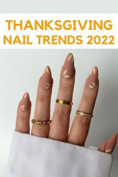 Discover autumn-inspired theme nail ideas to style up with your thanksgiving looks. thanksgiving nails, 2022 thanksgiving nail designs. Cute Nail Ideas Thanksgiving, Autumn Nails Ideas 2022, November Almond Nails Designs, November Nails Designs Almond, Nails Inspiration Thanksgiving, Sns Thanksgiving Nails, Fall Nails Inspo 2022, Nails 2022 Trends Autumn