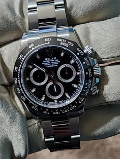 For sale is my Rolex Daytona with the black dial. The watch is in great condition with some very minor scratches on the bracelet and clasp. Very easily polished out if you wanted it to look new. The crystal is free from scratches and marks, overall like new condition for the piece itself. If you want a piece that will definitely garner all attention, anywhere you go, this is it. Almost impossible to get at your Authorized Dealer, skip the line and get it here now! Comes with complete set, the watch itself, inner and outer Rolex boxes, manuals, both hang tags, and warranty card dated 2023. Also, will be inspected by Ebay's authenticity team before receiving so buy with confidence! I have sold many high end timepieces on Ebay and many other platforms and can provide references if needed. Als Rolex Daytona Black, Rolex Daytona, Accessories Watches, Rolex, Time Piece, Wrist Watch, Jewelry Watches, Ceramics, Crystals