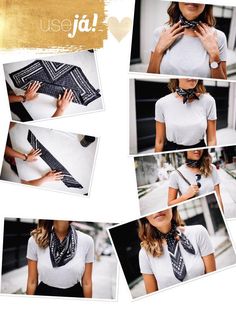 Bandana Outfit, Bandana Styles, Elegante Casual, Mode Casual, Bandana Hairstyles, Bandana Scarf