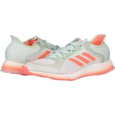 Adidas Women's Focus BreatheIn Running Shoes Sneakers EE7721 Dash Green/Signal Coral/Running White New with tag, without box. Escape to your run. These adidas running shoes have a lightweight feel that helps you reconnect with yourself and leave stress behind. The stretchy knit upper fits like a glove and has a sheer midfoot panel that lets light shine through. The super lightweight midsole provides the right amount of responsiveness cushioning that's comfortable without weighing you down. Light Running Shoes With Rubber Sole And Round Toe, Green Slip-on Running Sneakers, Green Sporty Sneakers For Light Exercise, Green Slip-on Running Shoes For Sports, Sporty Running Shoes For Marathon With Rubber Sole, Round Toe Running Shoes With Rubber Sole, Orange Synthetic Running Shoes For Sports, Orange Sneakers With Air Cushioning For Running, Orange Synthetic Running Shoes For Jogging