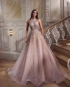 Sequin Prom Dresses Long, Dresses A Line, Halter Prom Dresses, Girls Dress Outfits, Indian Dresses Traditional, Sequin Prom Dresses, Fancy Dress Design, فستان سهرة