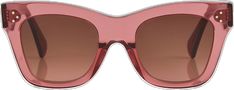 Trendy Acetate Square Frame Cat Eye Sunglasses, Square Frame Acetate Sunglasses For Summer, Red Square Frame Sunglasses For Beach, Trendy Acetate Sunglasses For Summer, Spring Sunglasses With Uv Protection In Acetate, Spring Acetate Sunglasses With Uv Protection, Pink Rectangular Sunglasses With Gradient Lenses, Classic Cat Eye Sunglasses For Summer, Trendy Rectangular Acetate Sunglasses