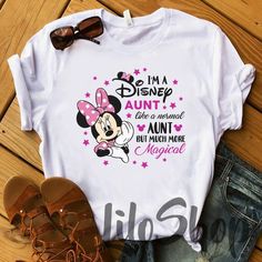 Disney Aunt Tee, Disney Auntie Shirt, Auntie Mouse Shirt, Magical Auntie Disney World Fotos, Funny Disney Shirts, Lion King Shirt, Auntie Shirts, Mickey Shirt, Aunt Shirts, Stitch Shirt, Tee Shirt Designs, Shirt Store