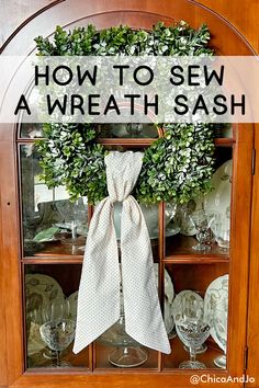 How to Sew a Wreath Sash