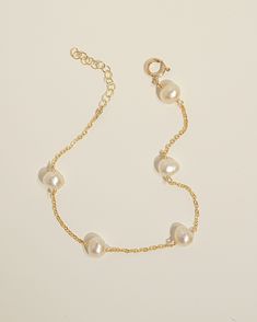 Product Details White irregular Pearl. Bracelet length is adjustable from 6 to 7 inches. Safe for sensitive skin. Available in 14k Gold Filled or Sterling Silver. Sophie Aesthetic, Pearl Gemstone, Girly Jewelry, Dream Jewelry, Business Plan, Ring Bracelet, Pearl Bracelet, Ring Earrings, Sensitive Skin