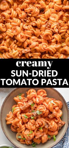 creamy sun - dried tomato pasta is an easy and delicious dinner that's ready in less than 30 minutes