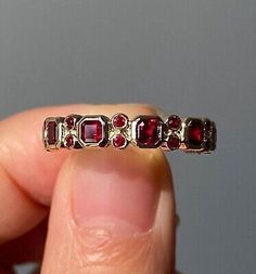 Garnet And Amethyst Ring, Garnet Engagement Ring Silver, Engagement Rings Red, Garnet Ring Engagement, Garnet Wedding Band, Wedding Minimalist, Ruby Wedding Band, Garnet Wedding, Garnet Engagement Ring