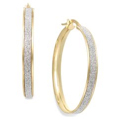 in stock Luxury Hoop Jewelry With Shiny Finish, Luxury Shiny Hoop Earrings, Luxury Hoop Earrings With Shiny Finish, Luxury White Gold Hoop Earrings With Shiny Finish, White Gold Hoop Jewelry With Shiny Finish, Silver 14k Gold Hoop Earrings With Polished Finish, Sparkle Earrings, Mens Gift Sets, Fine Jewellery Earrings