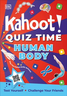 the book cover for kahoot quiz time human body