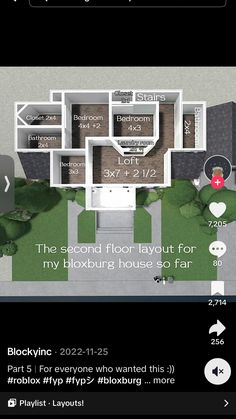 the floor plan for a house is shown in this screenshote, with an arrow pointing