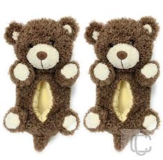 Brown Bear Brown Bear Fuzzy House Slippers Teddy Bear Hug, Animal Hugs, Bear Slippers, Kids Slippers, Fuzzy Slippers