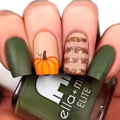 Pumpkin Nail, Pumpkin Nail Art, Fall Acrylic, Pumpkin Nails, Cute Nails For Fall, Fall Acrylic Nails, Summer Nail Art