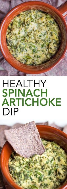 healthy spinach artichoke dip recipe