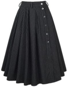 Fall A-line Skirt With Buttons, Chic A-line Skirt With Button Closure, Chic A-line Skirt With Buttons, Fitted A-line Bottoms With Buttons, Knee-length Skirt With Side Buttons For Work, Black Buttoned Skirt For Formal Occasions, Black Skirt With Buttons For Formal Occasions, Classic Black A-line Skirt, Black Office Skirt With Button Closure