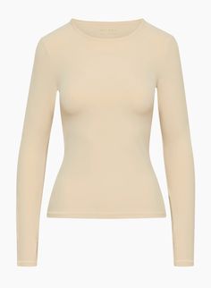 BUTTER ESSENTIAL LONGSLEEVE | Aritzia Essential Crewneck, Statement Coat, Cute Lazy Day Outfits, Lazy Day Outfits, Zip Sweater, Denim Shirt, The Golden, Crew Socks, Outfit Of The Day