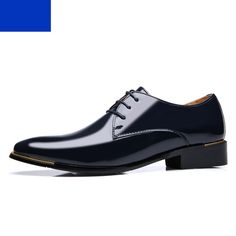 Modern Oxford Lace-up Shoes For Formal Occasions, Modern Wingtip Dress Shoes For Office, Business Oxfords With Pointed Toe, Modern Formal Dress Shoes With Pointed Toe, Classic Formal Patent Leather Lace-up Shoes, Patent Leather Wingtip Shoes For Semi-formal, Patent Leather Wingtip Shoes For Semi-formal Occasions, Formal Patent Leather Lace-up Shoes With Plain Toe, Luxury Patent Leather Lace-up Business Shoes