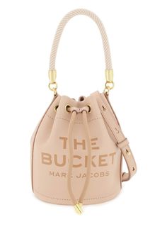 100% Cow leather Sac Marc Jacobs, Bucket Tote Bag, Mini Bucket Bags, Mini Bucket, Rose Blush, Pink Handbags, Marc Jacobs Bag, Leather Bucket Bag, Leather Bucket