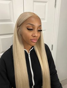 Light Skin Blonde Hair, Girl Goals, Frontal Wig Hairstyles, Lace Fronts, 2024 Goals, School Hair, Blonde Lace Front Wigs