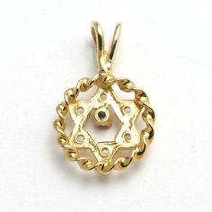 14k Yellow Gold Star of David Gemstone Pendant Encircled - JewelryJudaica Jewish Star, Star Of David Pendant, Braids With Weave, Yellow Gold Pendants, Star Of David, Red Ruby, Gold Star, Green Emerald, Box Chain