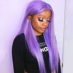 Hair Name: Purple Lace Front Wig Hair Style: Straight Hair Hair Length: 16-28 inches Wig Weight: 200-320g/Wig (Depending on Lengths and Density) Color: Purple Color Density: 180% Lace Size: Lace Front Cap Size: Medium, about 22.5 inches Quality: 100% Virgin Human Hair Wigs Shipment: DHL, FedEx, or UPS 3-7 business days. Purple Lace Front Wig, Purple Lace Front, Style Straight Hair, Purple Wig, Honey Blonde Hair, Hair Color Purple, Celebrity Hair Stylist, Work Hairstyles, Human Virgin Hair