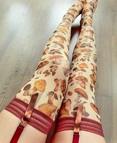 Uye Surana, Mystical Mushrooms, Ripped Stockings, Mushroom Print, Panty Style, Estilo Hippie, Mushroom Design, The Mushroom