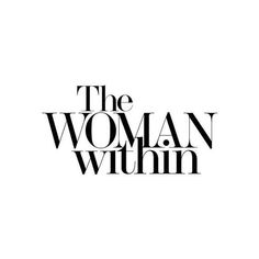 the woman within logo in black and white