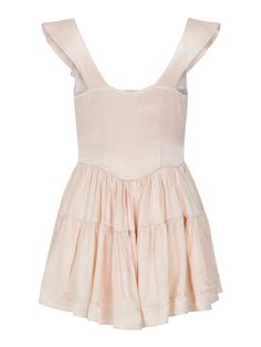 Vanessa Mooney - The Elisabeth Romper Dress - Cream Satin - Dre... Cozy Hobbies, Vanessa Mooney, Dress Cream, Flowing Skirt, Romper Dress, Jewelry And Accessories, Vintage Fabrics, Cream Dress, For Lovers