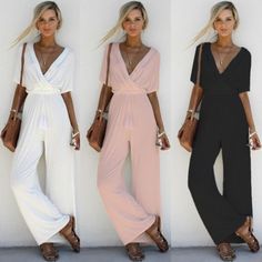 Pola Jumpsuit, Tato Setengah Lengan, Loose Playsuit, Pink Playsuit, Loose Fit Jumpsuit, Celana Fashion, Casual Playsuit, Party Ladies, Chiffon Jumpsuit