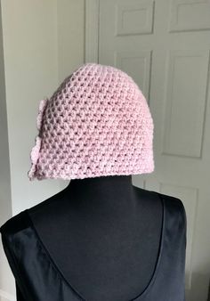 Pink Crochet Beanie with flower, Women Crochet Hat, Beanie Hat for women, Light Brown Winter Hat, Woman unique cap Winter Hat, Woman unique Beanie Hat. Crochet with Brown yarn 80% acrylic and 20% Wool. Machine wash and dry gentle cycle Adult and teenage size Free Domestic Shipping with USPS Adjustable Knitted Cloche Hat, Crochet Mini Hats One Size, Hand Knitted Spring Hats, Hand Knitted Cloche Hat One Size, Adjustable Beanie For Spring, Yarn Cloche Hat With Curved Brim, One Size Fits Most Crochet Cloche Hat, Handmade Beanie For Spring, Fitted Crochet Cap For Spring