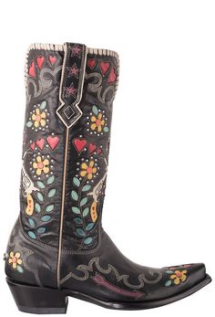 Shop Old Gringo Double D Ranch Cowgirl Bandit Boots at pintoranch.com. Enjoy FREE Shipping and Returns. Multicolor Western Boots With Snip Toe, Fitted Multicolor Western Boots, Multicolor Western Boots For Festivals, Multicolor Western Festival Boots, Western Multicolor Leather Boots, Multicolor Western Leather Boots, Multicolor Leather Western Boots, Western Hand Tooled Boots For Festivals, Hand Tooled Western Boots For Festival