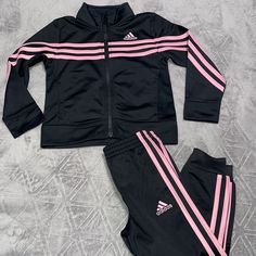 Brand New No Tags Toddler Adidas, Adidas Set, Soccer Outfit, Adidas Short, Boy Activewear, Adidas Tracksuit, Adidas Track Suit, Adidas Pink, Adidas Girl