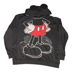 Disney Parks Walt Disney World Mickey Mouse With Ears Hoodie Sweatshirt L 100% Authentic Disney Disney Parks Walt Disney World Mickey Mouse With Ears Hoodie Sweatshirt L Walt Disney World Mickey Mouse Hoodie With Ears Size: Large Brand New Comes As Pictured Disney Long Sleeve Sweatshirt For Streetwear, Disney Hoodie With Cartoon Print For Winter, Black Mickey Mouse Hoodie, Disney Cartoon Print Hoodie For Winter, Disney Cotton Hoodie With Cartoon Print, Disney Sweatshirt For Winter Fan Events, Black Mickey Mouse Hooded Hoodie, Disney Cartoon Print Winter Hoodie, Disney Style Winter Hoodie With Cartoon Print