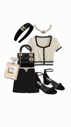 Old Chanel Aesthetic Outfit, Dior Woman Outfit, Blair School Outfit, Blair Outfits Inspiration, Blair Waldorf Outfits Inspired Summer, Old Money Astethic Outfit Girl, Blair Waldorf School Outfit, Blair Inspired Outfits, Casual Rich Girl Outfit