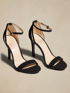 Strappy Heeled Sandal | Banana Republic Factory Evening Sandals With Single Ankle Strap, Evening Sandals With Single Strap And Open Heel, Chic Single Strap Sandals For Evening, Chic Evening Sandals With Single Strap, Chic Single Strap Evening Sandals, Adjustable Open Toe Sandals For Party, Trendy Ankle Strap Sandals, Trendy Adjustable Ankle Strap Sandals, Adjustable Single Toe Strap Heels For Party