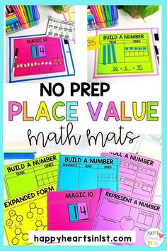 Place Value lessons Place Value worksheets 1st grade Activities first grade chart Place Value 1st Grade, Teach Place Value, Teaching Place Value, 1st Grade Math Games, Place Value Game, Small Group Math, Teaching Place Values, Place Value Activities