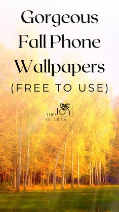 the text, gorgeous fall phone wallpapers free to use