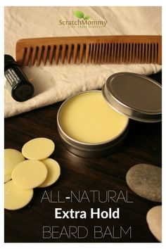 DIY, All-Natural, Extra Hold Beard Balm. #beards #diybeardproducts Beard Grooming, Diy Body