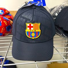 Barcelona Fc Blaugrana Hat Hat From Spain Size: Adult Large Color : Blue Navy Fan Merchandise Cap, Blue Sports Hat With Short Brim, Blue Short Brim Sports Hat, Blue Curved Brim Fan Merchandise Hat, Blue Curved Brim Hat For Fan Merchandise, Patagonia Beanie, Jack Hat, Black Cowboy Hat, Blank Hats