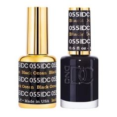 DND DC Duo Gel Color Matching Polish 18ml-0.6fl.oz Color DC055- Black Ocean, #AD, ##Ocean, #AD, #Black, #oz, #fl Dnd Polish, Dnd Gel Nail Polish, Luminous Nails, Ball Ideas, Dnd Gel Polish, 2024 Nails, Black Ocean, Gel Pack, Long Lasting Nails