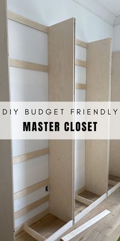 the diy budget friendly master closet