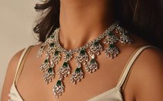 This Jewelry Sets item by AgulkaJewels has 5 favorites from Etsy shoppers. Ships from India. Listed on Aug 23, 2024 Green Diamond Temple Jewelry Necklace, Silver Emerald Necklace With Stone Work For Wedding, Luxury Emerald Necklace For Wedding, Elegant Silver Kundan Necklace With Emerald, Green Diamond Temple Jewelry Bridal Necklace, Luxury Emerald Bridal Necklace For Wedding, Festive Emerald Bridal Necklace With 17 Jewels, Wedding Kundan Necklace With Emerald Intricate Design, Traditional Green Diamond Necklace