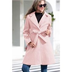 Jackets & Coats | Women A Line Peacoat Trench Coat Belted Pink | Poshmark Blue Trench Coat, Winter Knit Hats, Belted Trench Coat, Dress Coat, Classic Pumps, Red Long Sleeve, Professional Look, Winter Knits, Texture Design