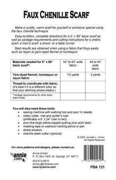 the instructions for how to use faux chehile scaff, including instructions on