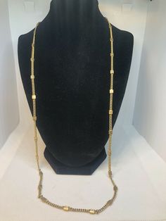 BOTH ART DECO AND MINIMALIST LOVELY GOLD TONE CHAIN WITH RECTANGULAR BEADS IN GOLD, CAN BE WORN SINGLE OR DOUBLED, WEAR IT UP OR DOWN, PICS-More Treasures Here- https://www.etsy.com/shop/TreasureFoundToShare Minimalist Art Deco, Wrap Necklace, Wrap Necklaces, Minimalist Art, Necklace Etsy, Gift For Her, Gold Tones, Art Deco, Gifts For Her