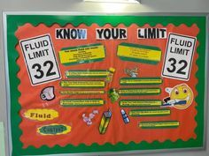 a bulletin board with information about flud and how to use it in the classroom